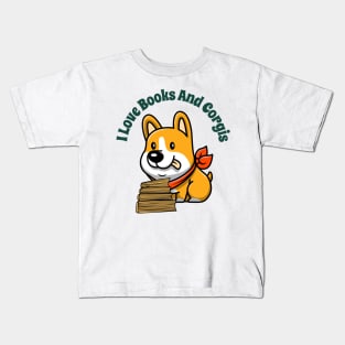 CORGI Girl Funny Book Quotes Kids T-Shirt